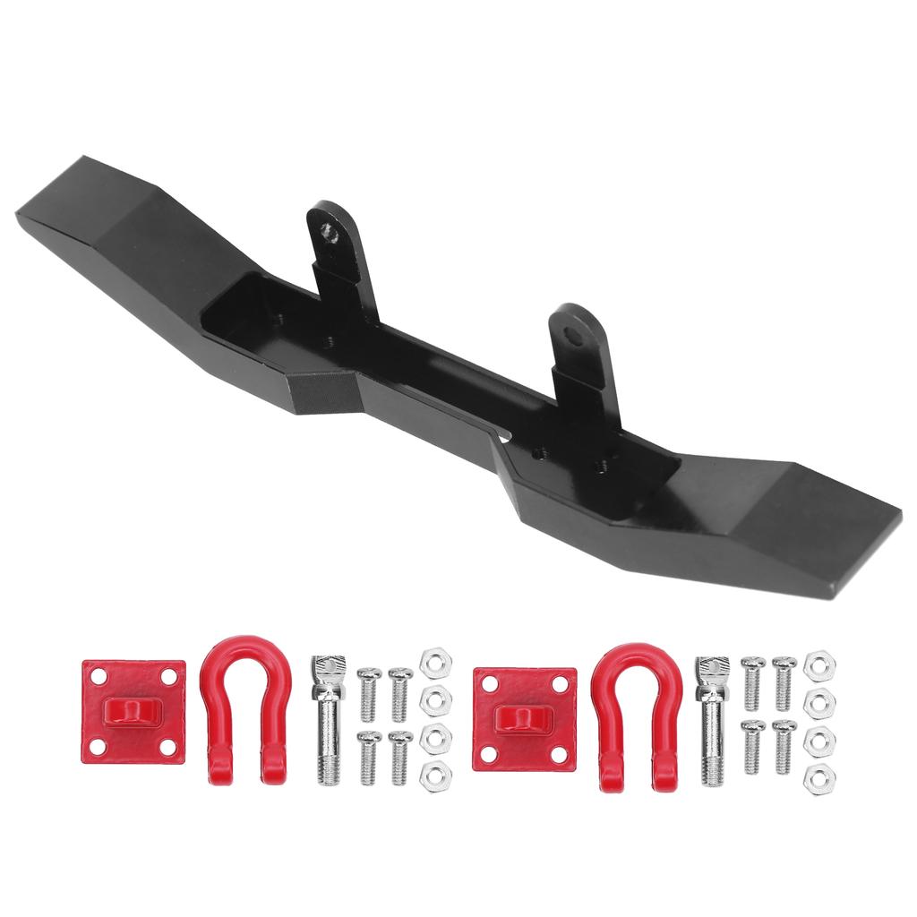 Aluminiumlegierung Frontstoßstange CNC Polierte Oberfläche DIY für 116 RC Auto Upgrade Teile Schwarz