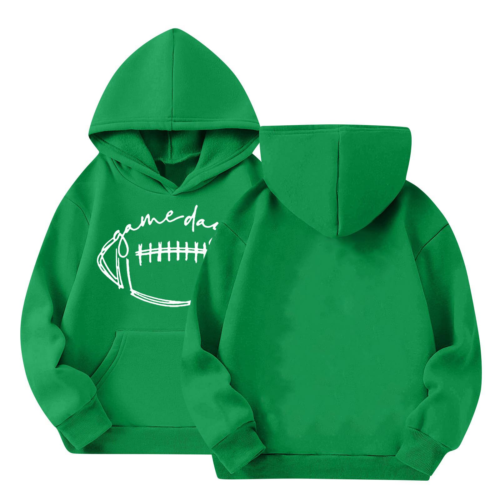 

Cute Hoodies For Teen Children Trendy Preppy Hooded Sweatshirts Oversized Long Sleeve Shirts Clothes For Children 140 зелений