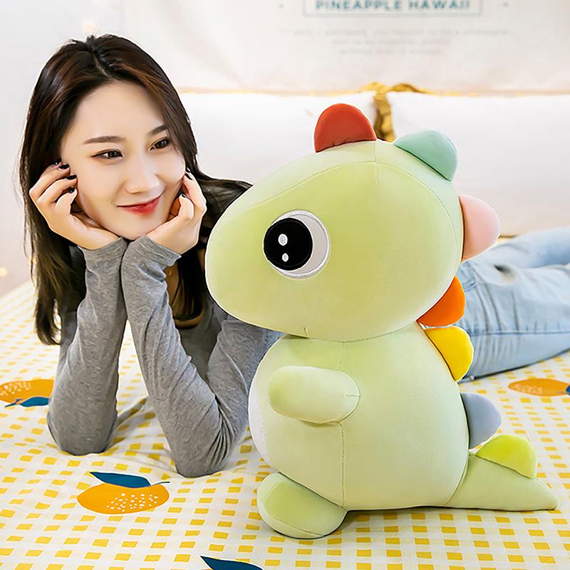 Krásná barevná panenka Dinosauří plyšová hračka Měkký plyšový dinosaurus Malý kreslený film Kawaii Zvířátka Dětské hračky Dárky