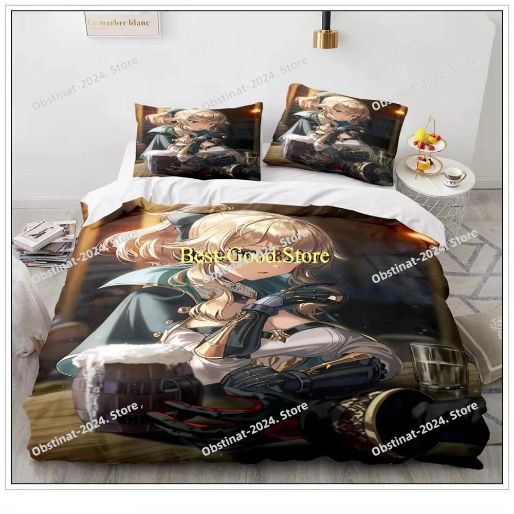 Game Genshin Impact Klee Cosplay Duvet Cover Anime Cartoon Bedding Set Diona Coplay Bed Set Quilt Comforter Covers Home Textiles