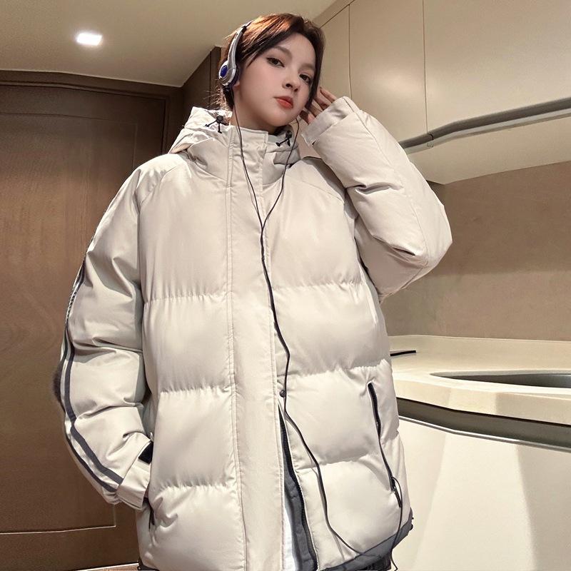 

Популярные куртки с хлопковой подкладкой для мужчин, куртки с хлопковой подкладкой с двумя планками, зимние утолщенные, свободные и универсальные куртки с хлопковой подкладкой 4XL