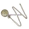 Medium Quartz Pocket Watch Necklace with Roman Numerals - Small Size Pendant Watch (Model 6014)