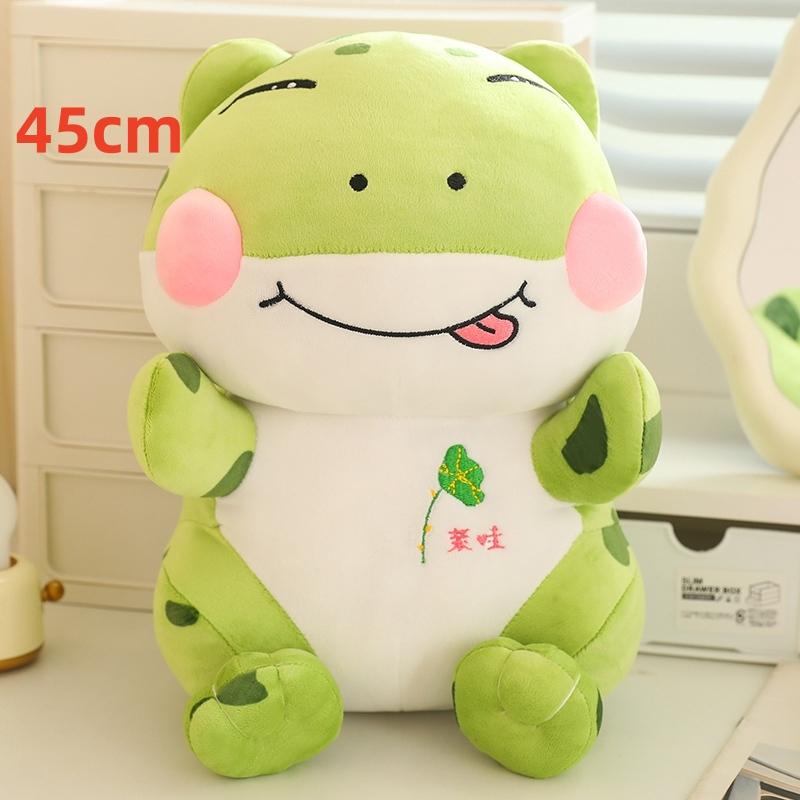 

Милая плюшевая игрушка-лягушка, игривая подушка, зеленая лягушка с высунутым языком, кукла-лягушка, детский подарок на день рождения, декор для спальни