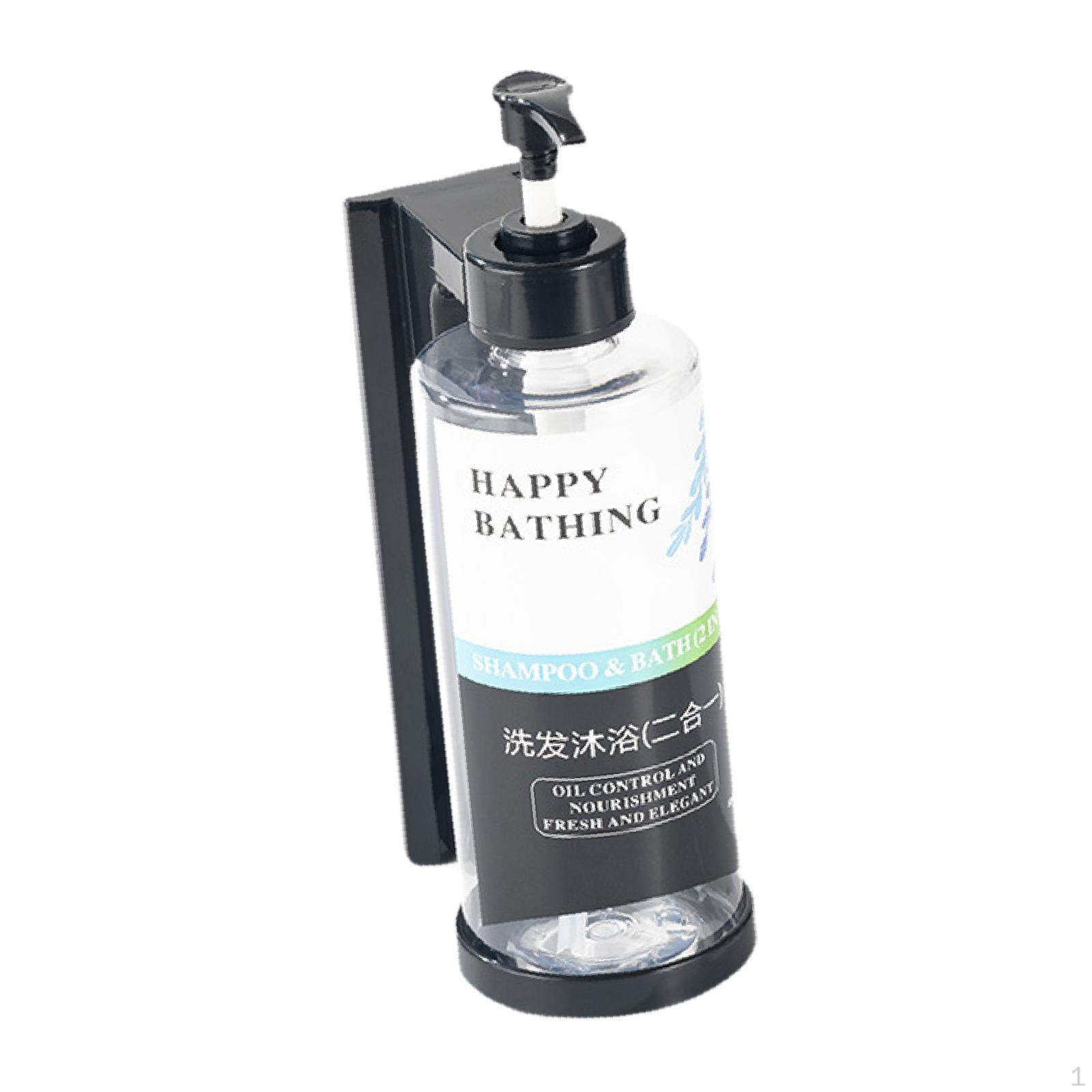 

Дозатор для мыла для ванной, настенное крепление для душа, без дрели, контейнер для шампуня для мытья рук, для 1 Slot 2 in 1 Clear