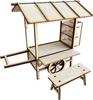 Kobaani Model Studio Japanese Style Construction Series Food Cart Wooden Miniature Kit 1/12 WZ-030 (Scenery)