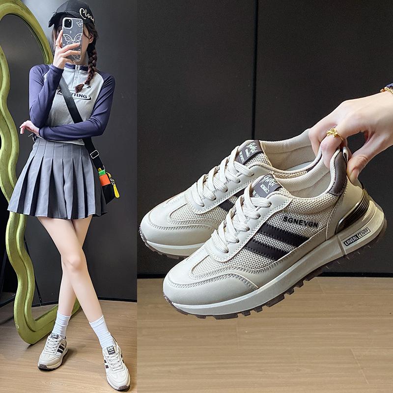 2025 Little White Shoes Women's Spring Forrest Gump New Korean Version of Female Students' Leisure Sports Versatile Board Shoes Street Auction 5999
