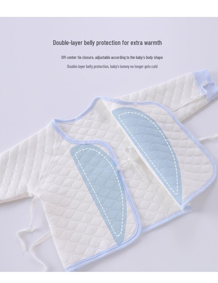 Newborn Quilted Cotton Winter Set: Boneless Two-Piece Outfit for Autumn and Winter