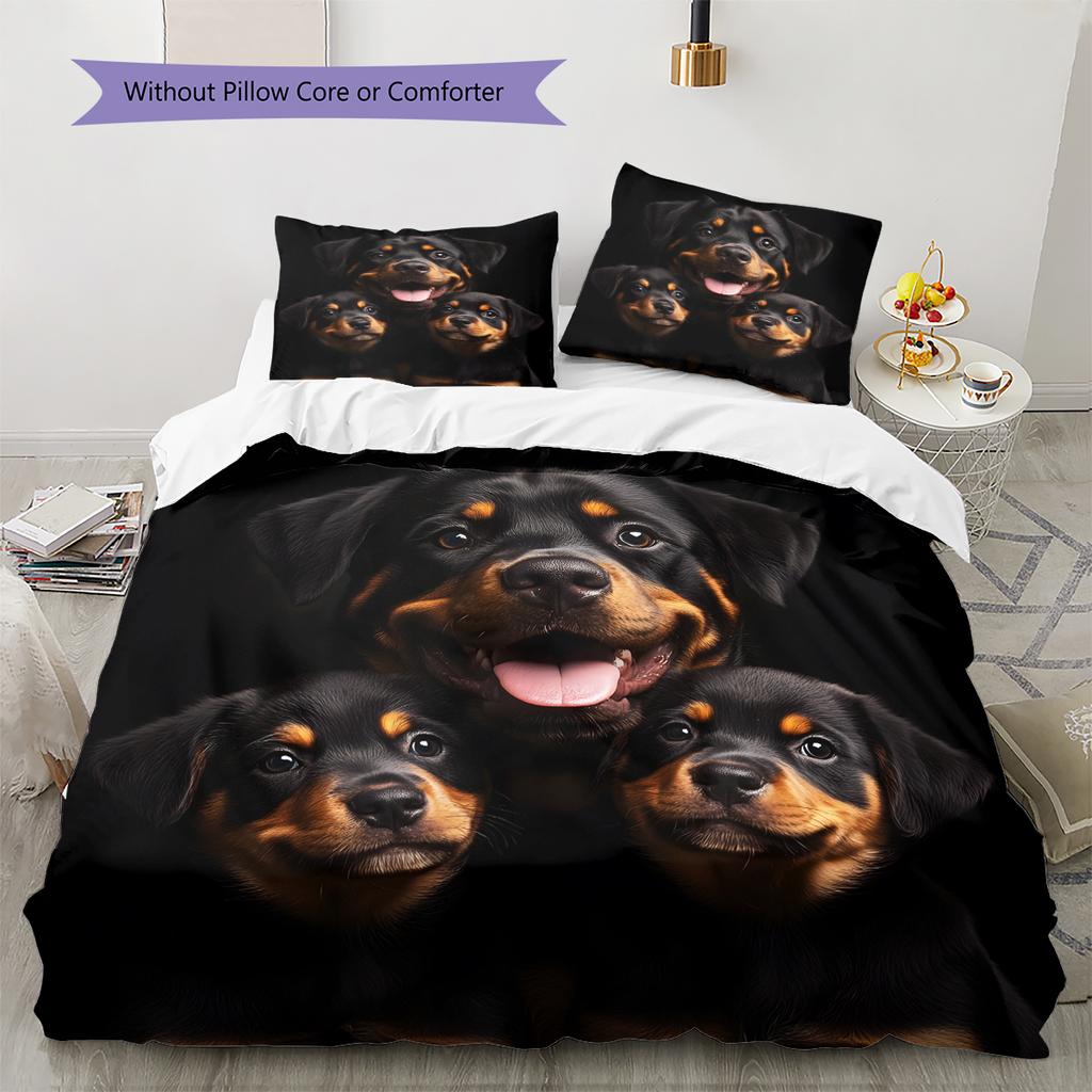 Cartoon Pattern Bedding Quilt Set Quilt Cover Pillowcase Home Decoration Birthday Gift (1 * duvet cover + 2 * pillowcase, without core)
