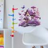 Self Adhesive Dreamy Mushroom Butterfly House Wall Stickers Peel and Stick Removable Waterproof