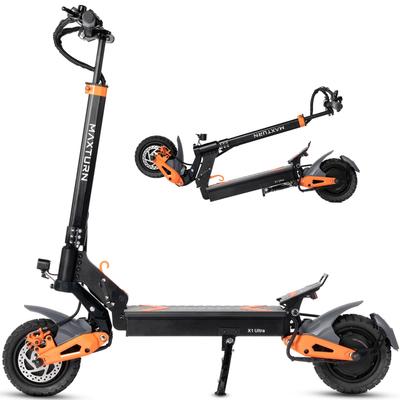 MAXTURN X1 Ultra 1100W Motor Elektrická Kolobežka Pre Dospelých 48V20.8Ah Batéria 75KM Dojazd 55KM/H Maximálna Rýchlosť Terénne Pneumatiky Celoterénna E-Kolobežka