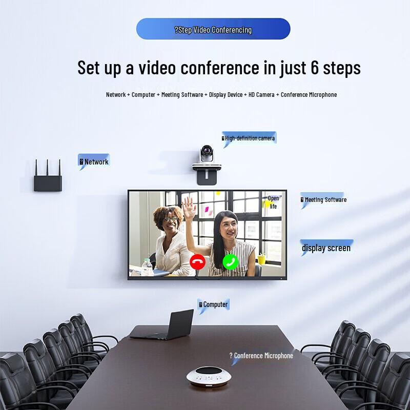 Hongshidao VC210 10x Optical Zoom 1080P PTZ Conference Camera (CN version)