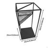 Portaombrelli Quadrato Moderno con Vaschetta Raccogligocce, Ideale per Porta, Ufficio, Portico, Corridoio e Ingresso.