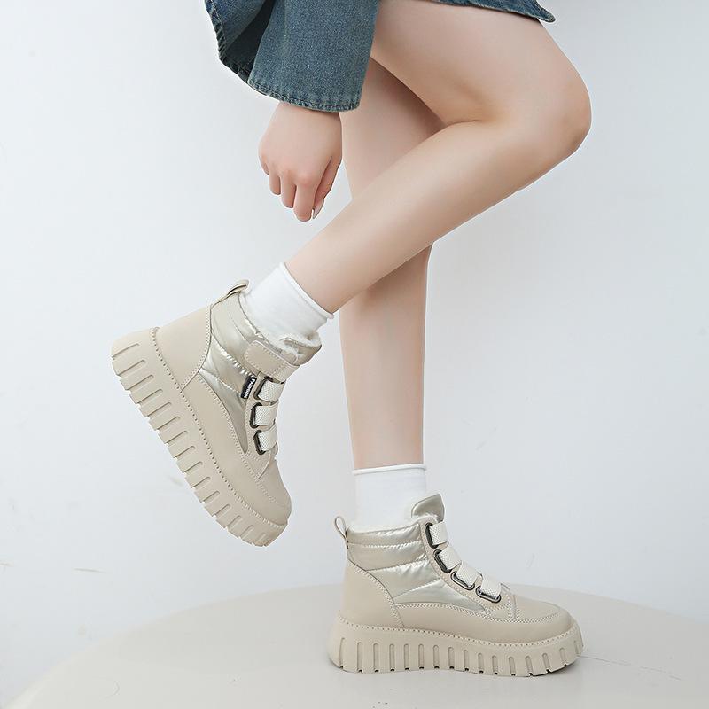 ZY12258 Schneestiefel mit dicker Sohle Damen neue Winter Samt Nordost Baumwollschuhe wasserdicht und rutschfest Baumwollstiefel