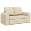 Sofa Bed 60 Cm Cream Fabric