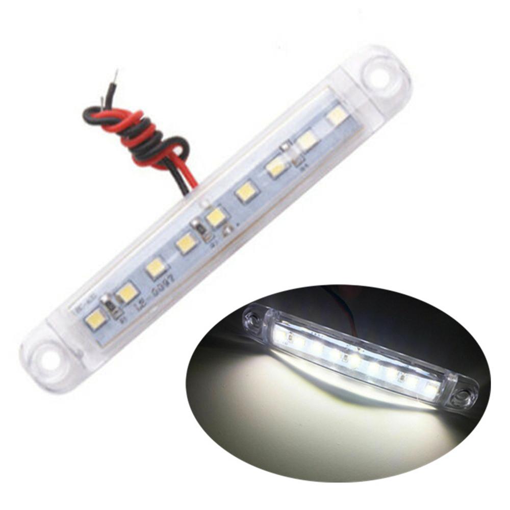 2PCS 9SMD Red Trailer Lights 12 V Side Marker Light Caravans Rear Light Trailer Light 12 V Rear Truck Lights LED Lamp 12v