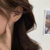 PONYKISS 925 Silver Knot Hoop Earrings for Women Minimalist Vintage Jewelry Geometric Party Accessories