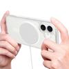 For iPhone 17 Clear Phone Case Compatible with MagSafe TPU+Acrylic Back Cover