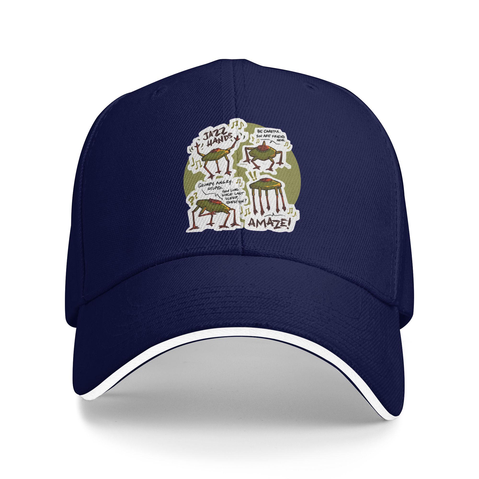 

Project Hail Mary Jazz Hands Sun Baseball Cap Summer Casual Hip Hop Hats For Unisex Men Running Hippie Baseball Caps As Picture темно-синий
