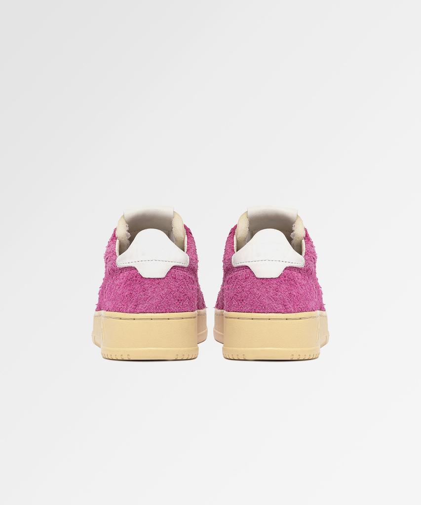 Autry Medalist Sneakers In Hairy Suede Fuchsia