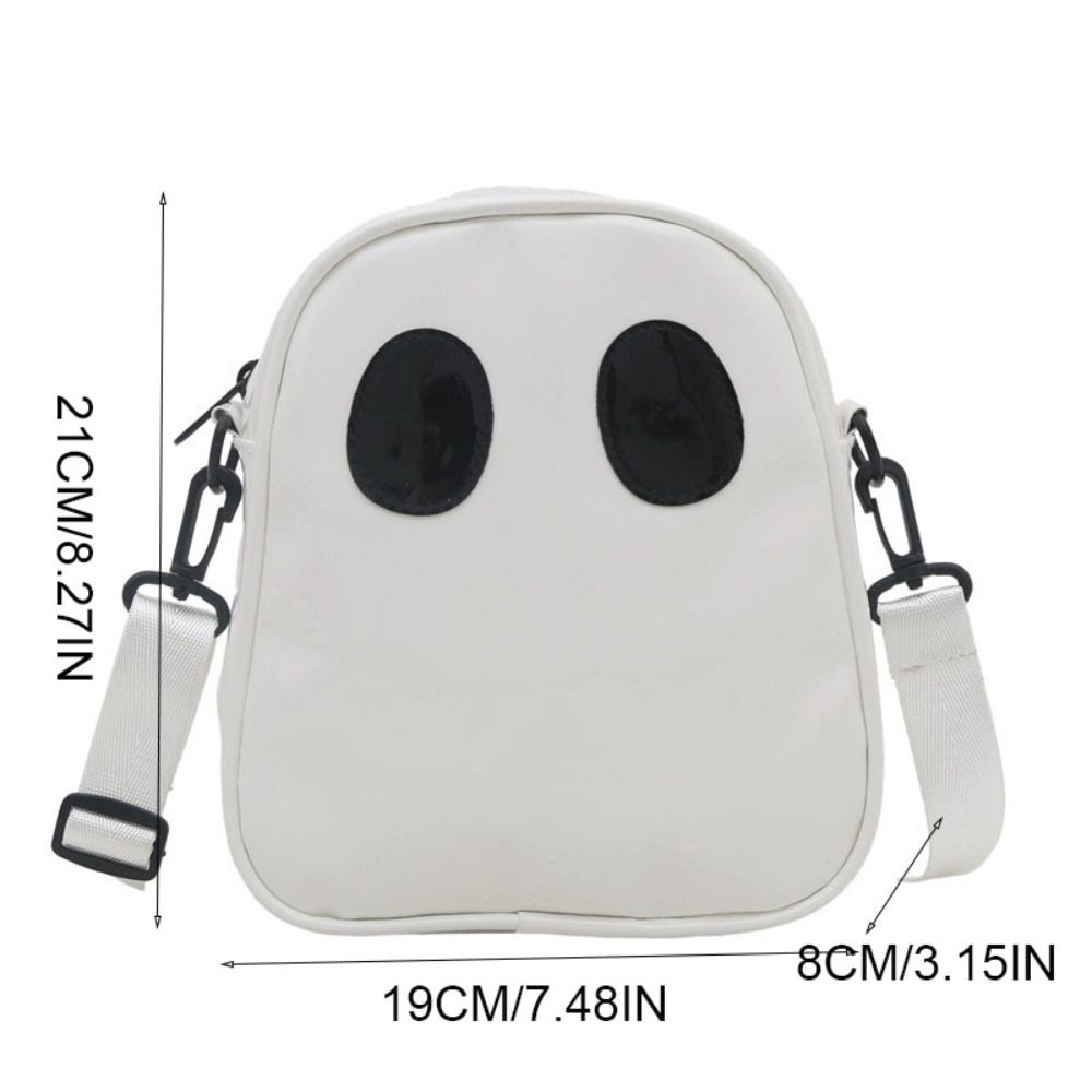 PU Halloween Ghost Bag Waterproof Crossbody Bag Novelty Clear Shoulder Bag  Kids Gifts