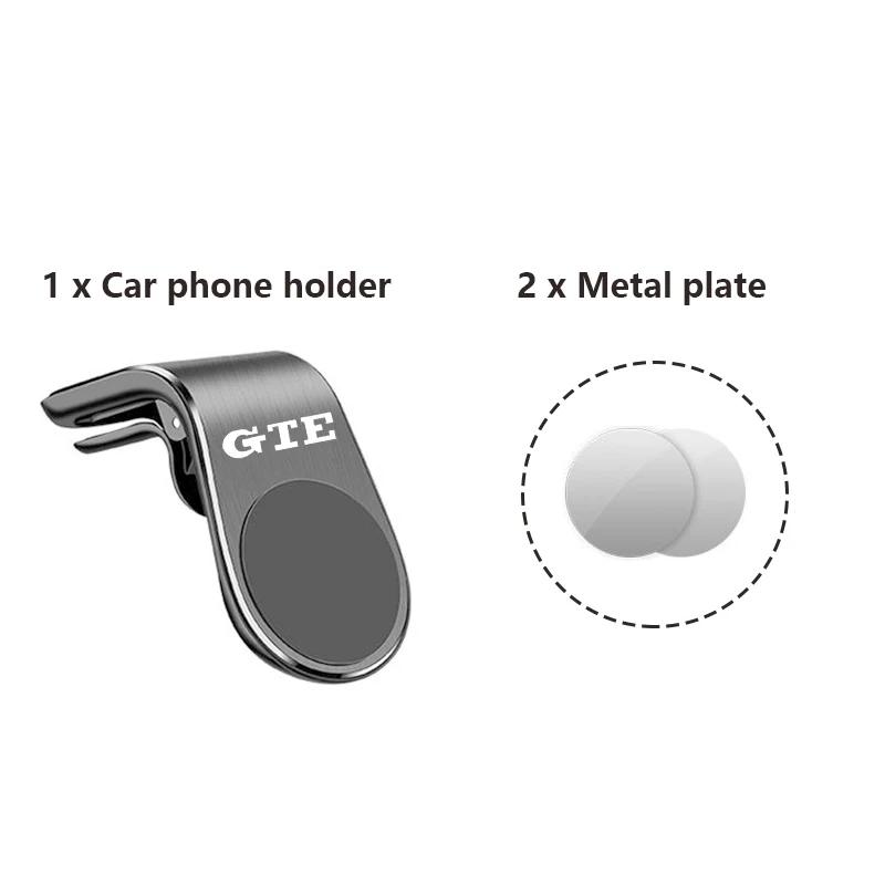 

2026 Hot Sticker Car Magnetic Phone Holder for Volkswagen GTE 2024 Golf Jetta Passat mk4 mk6 CC 5 7 Tiguan Scirocco Air Outlet M чёрный