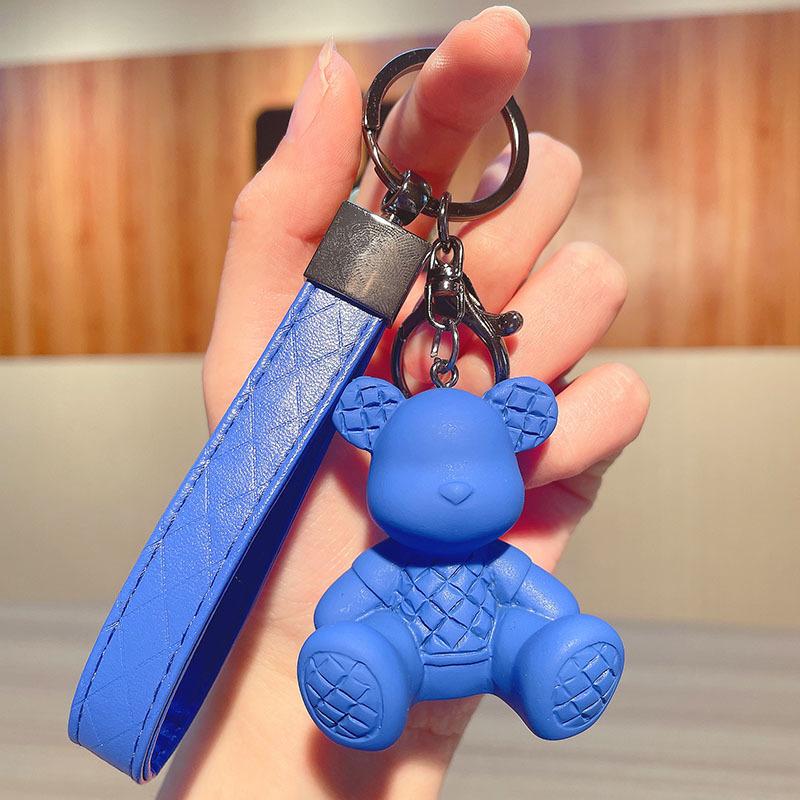 Neuer Süßer Schlüsselanhänger Anhänger Krawattenbär Anhänger für Damen Herren Tasche Autoschlüsselanhänger Flüssiger Bär Feine Schmuck Accessoires Paar Kinder Mädchen Geschenk