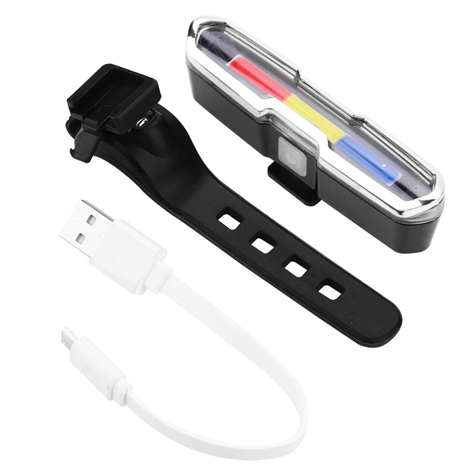 

USB перезаряжаемый светодиодный задний фонарь для велосипедного горного велосипеда Red Blue White