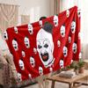 Warm Flannel BlanketTerrifier Art the Clown Soft Cozy Throw Blanket for Bedroom Couch