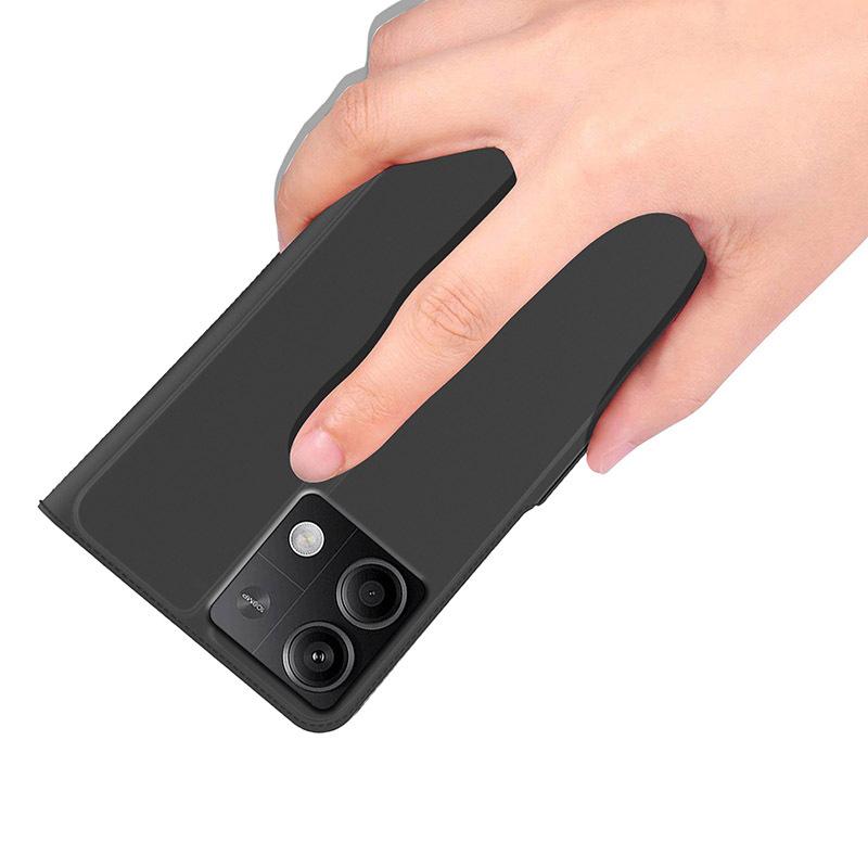 Pro Xiaomi Redmi Note 13 5G Pouzdro na telefon PU kůže Stojánek Kryt se sloty na karty