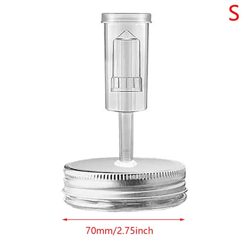 Hot 86mm/70mm Wide Mouth Mason Jar Fermentation Lid Keep Food Submerged Kit