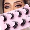 High Imitation Fried Mink Hair False Eyelashes Multi-Layer Dense Curled 4 Pairs Of Eyelashes