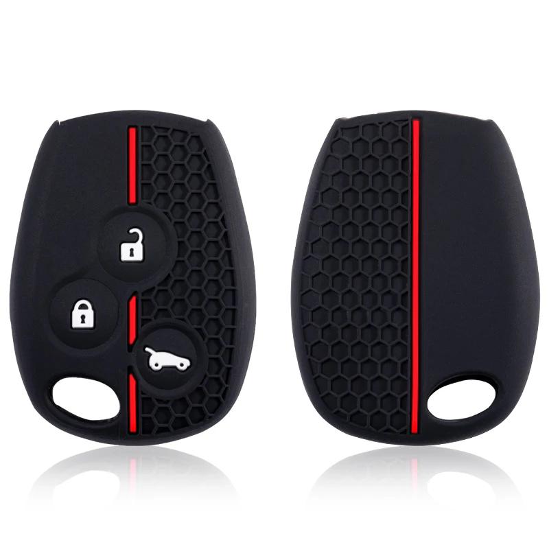 New Silicone Car Key Case For Renault Trafic Clio Duster Logan Dacia Sandero For Nissan Terrano Almera