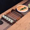Wooden Cup Rack Kitchen Countertop - Black Ebony Rosewood Drip-Drain Holder Minimalist Design Desktop Or Floor Standing