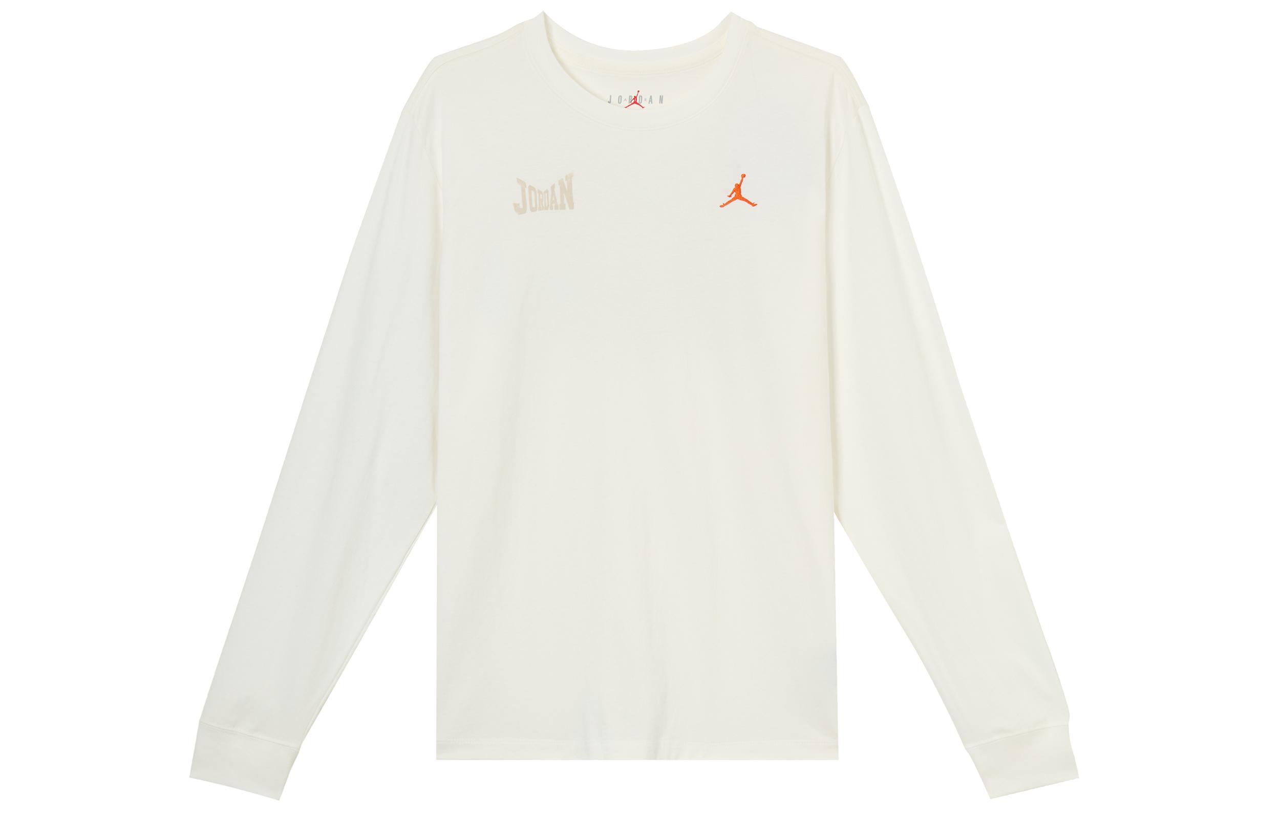 Jordan T Shirts Men s Sail White Crew Neck Moderate 2XL