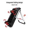 Binniu Folding Lightweight Flat Cart Hand Truck - Portable Silent Dolly for Household Use