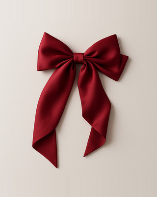 მშვილდი ლენტი თმის სამაგრი თავსაბურავები მარტივი ელეგანტური ატლასის საგაზაფხულო კლიპი ფიქსირებული თმის სამაგრი