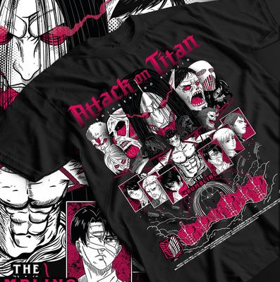 Attack On Titan Maglietta Mikasa Eren e Mikasa, Maglietta Anime AOT, Unisex