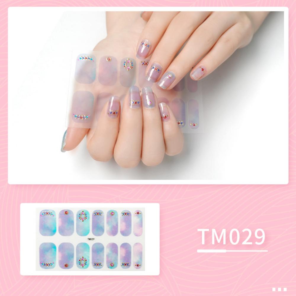 Aufhellender dreidimensionaler Nagelaufkleber Vollaufkleber wasserdichter Nagelpatch Fortgeschrittener Sinn Einfacher Wind Nagellack Kleber