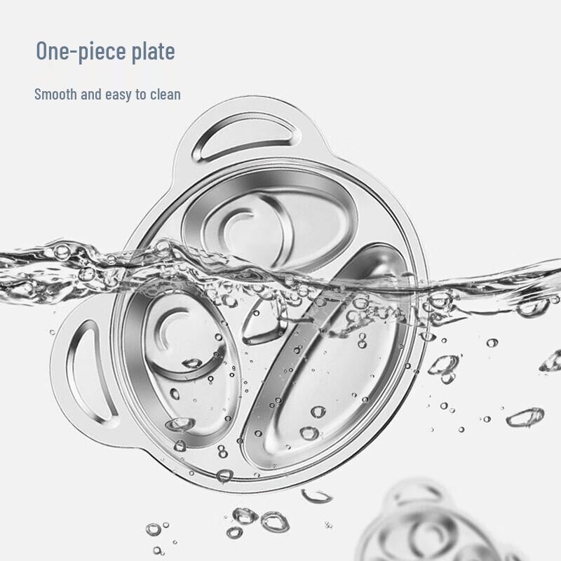 Maxcook Kids Stainless Steel Divided Meal Plate