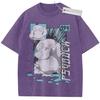 Vintage Washed Pink TShirt Pokemon Psyduck Graphic Oversize Streetwear Comfy Casual Daily Wear