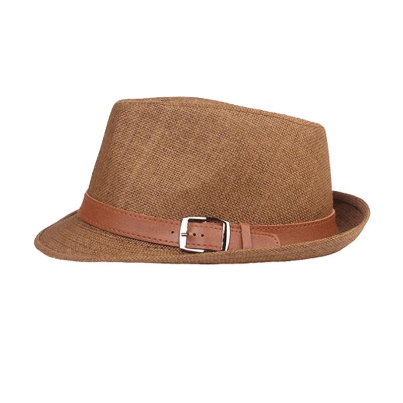 Men's Bowler Hat Summer Straw Hat Men Jazz Hat Gentleman Hat Breathable Sun Hat