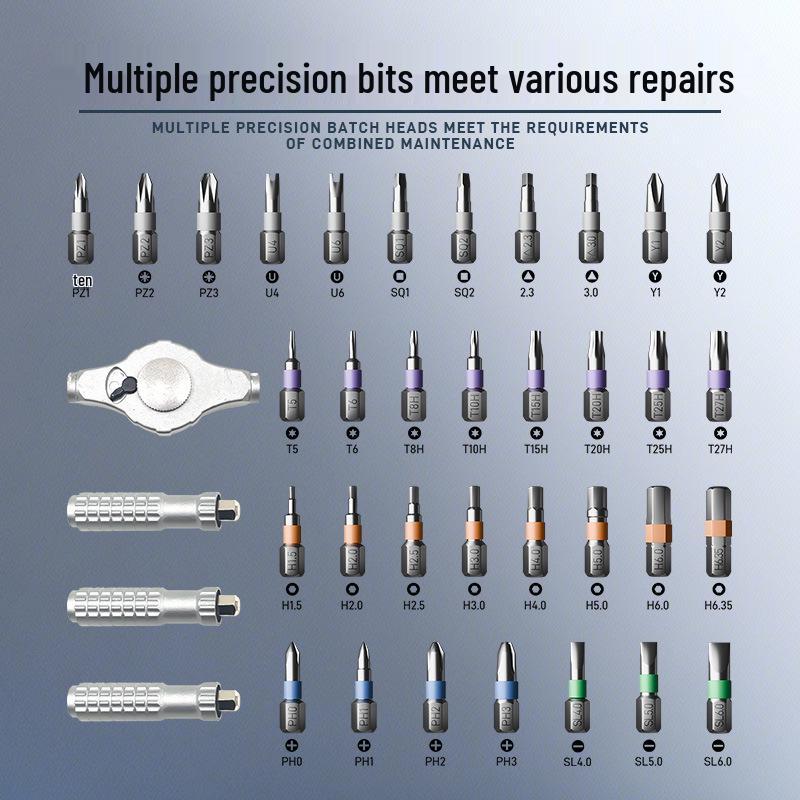 39-in-1 Multifunctional Ratchet Wrench & Screwdriver Repair Tool Set