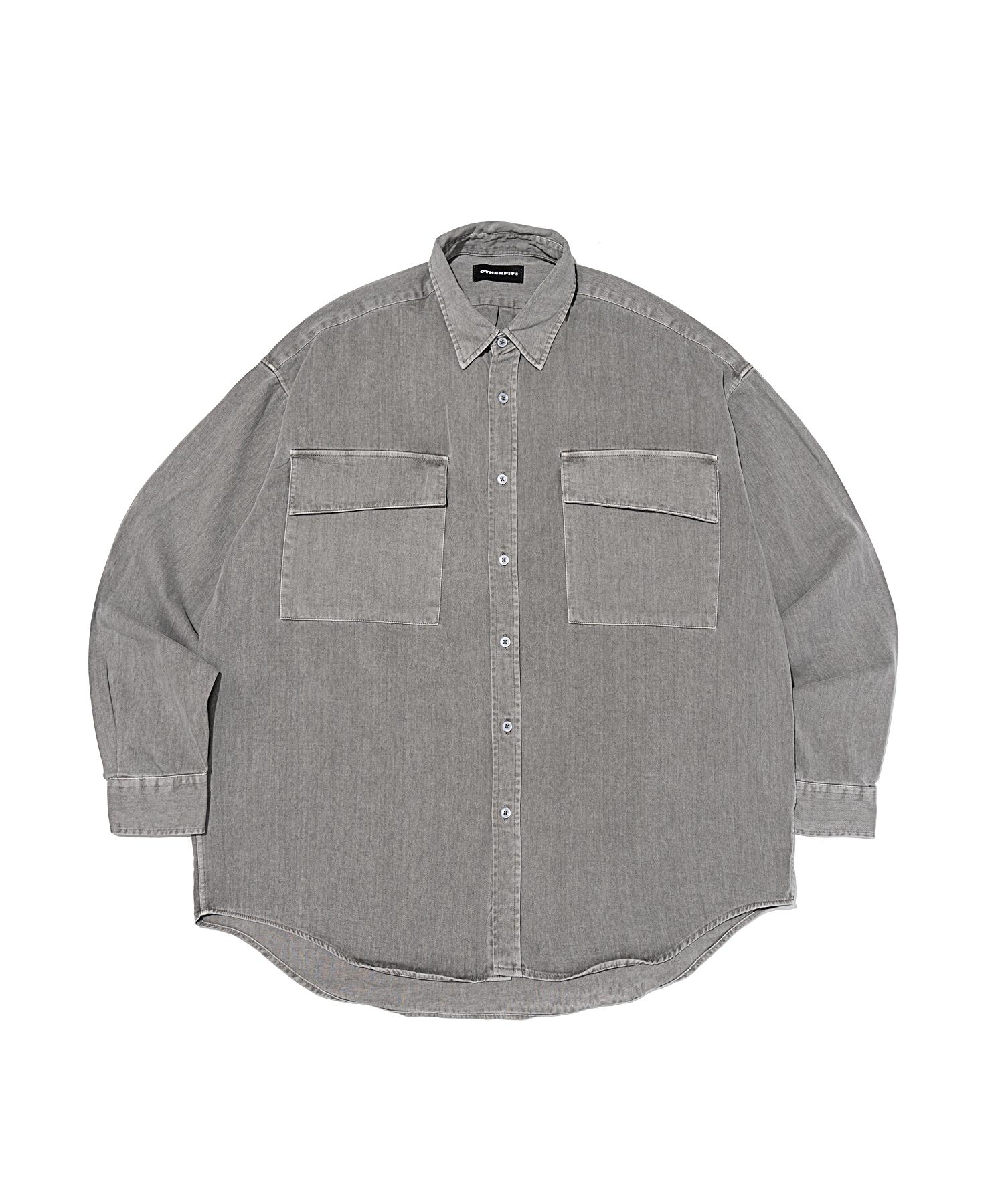 Ader Fits Pocket Point Over Pigment Shirt (Grey) Free