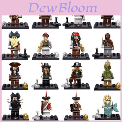 Caribische Piraten Bouwstenen Set 8 stuks Minifiguren Met Zeemeerminnen Educatief Speelgoed