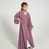 Yiduo Duo Girls' Wavy Lantern Sleeve Pleated Cardigan Dress - YT1023