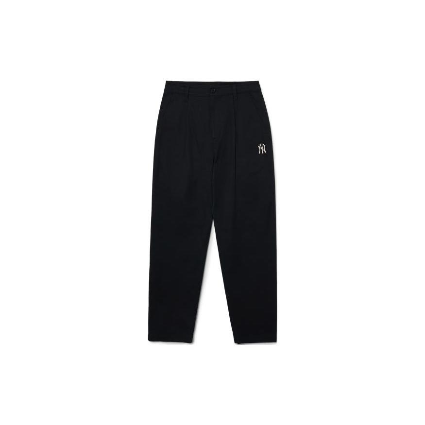 MLB Base Logo Casual Pants Men s Black Moderate Straight Fit Pants 3LWPB0131-50BKS XXL