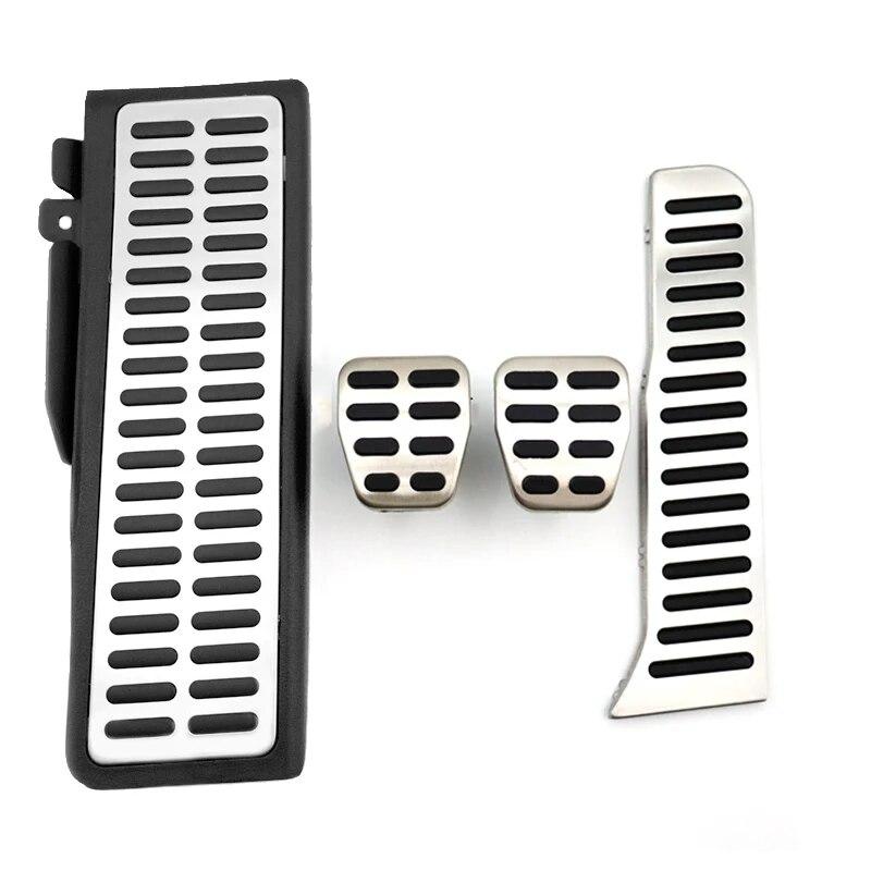 AT MT Auto-Fußpedal für SEAT Leon Mk2 1P 2005–2012 2006 2007 2008 2009 Gummi-Anti-Rutsch-Pedal Bremsabdeckung Edelstahl-Pedal