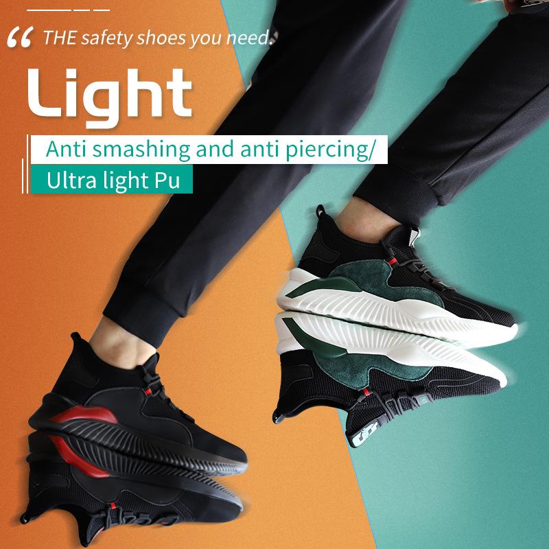 Men Women Work Shoes Steel Toe Cap Safety Boots European Standard Anti-smash Anti-puncture Sport Shoes Safety Shoes