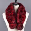 Women Winter Rabbit Fur Scarf 100% Natural Rabbit Fur Fashion warm And Soft Neckerchief Wholesale Pompoml Fur Scarves Headbands