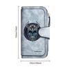 Viking Skull Pattern Long Wallet Fashionable Durable Portable Multi Slot Daily Carry Purse